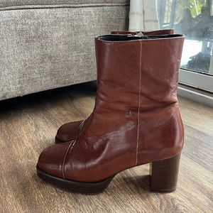 “Leather” Boots Size 8